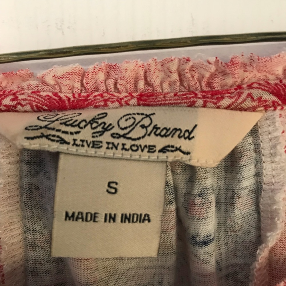 Lucky Brand boho long sleeve top - Picture 2 of 2